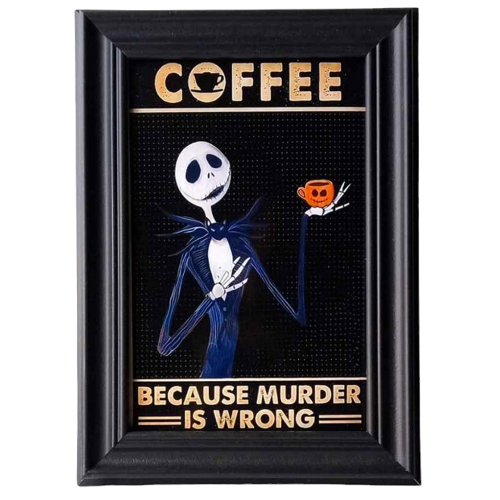 Coffee Cuz Murder nightmare before Christmas Jack skeleton Halloween Gothic punk